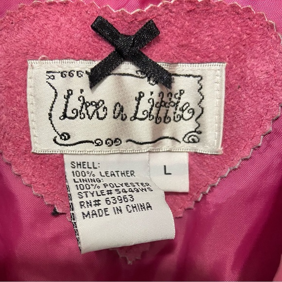 Live a Little Leather Suede Pink Jacket - Picture 4 of 6
